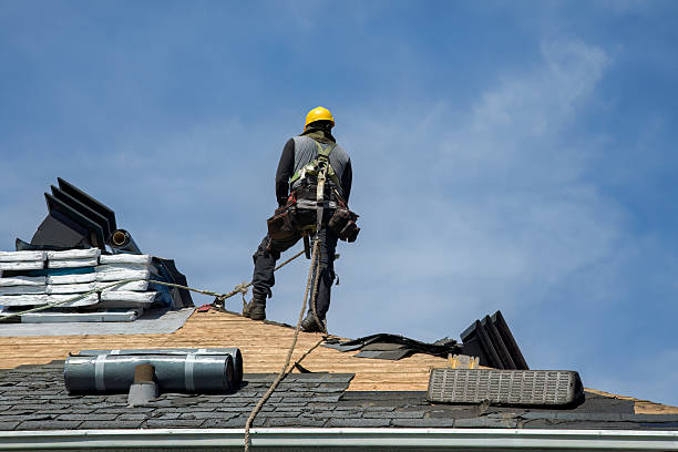 Professional Gutter Installation technician working in Joshua, TX